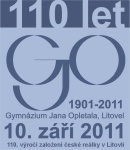 Logo oslav 110. výročí gymnázia